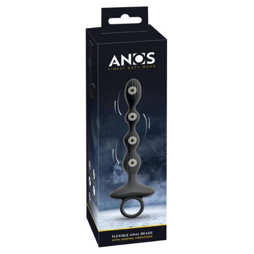 Anos Flexible Anal Beads with Jumping Vibrations from Nice 'n' Naughty