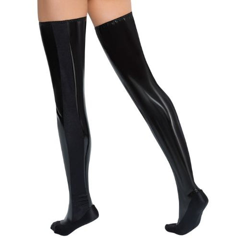 Black Level Vinyl Bed Boots Black from Nice 'n' Naughty