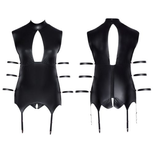 Cottelli Bondage Plus Basque Black from Nice 'n' Naughty