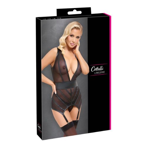 Cottelli Collection Powernet Basque Set from Nice 'n' Naughty