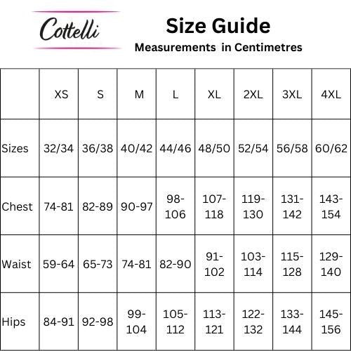 Cottelli Size Guide from Nice 'n' Naughty