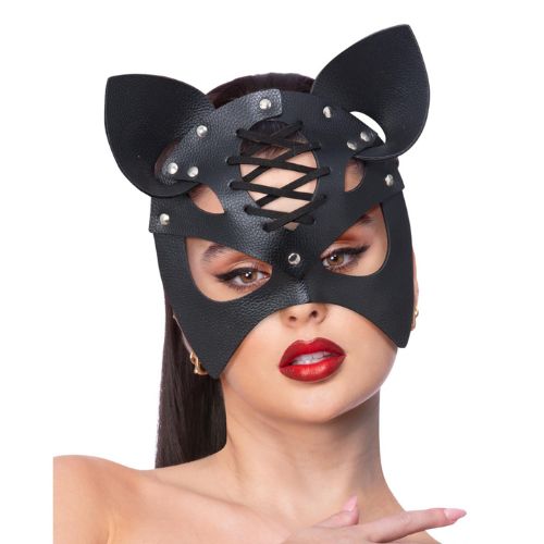 Fever Mock Leather Cat Mask from Nice 'n' Naughty