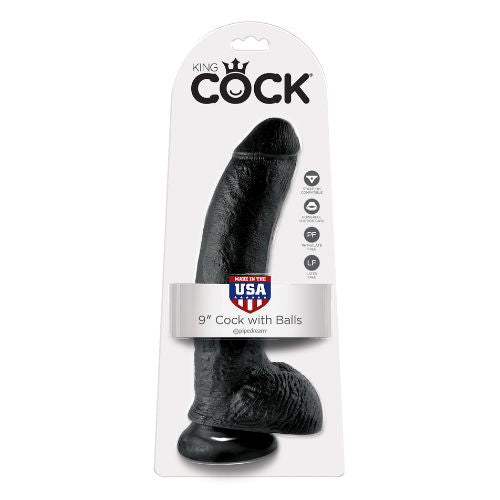 King Cock 9 Inch Dildo w Balls from Nice 'n' Naughty