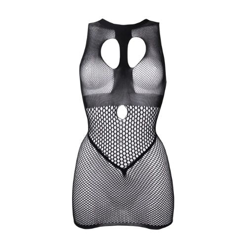 Le Desir Duo Net Open Cup Mini Dress Black from Nice 'n' Naughty