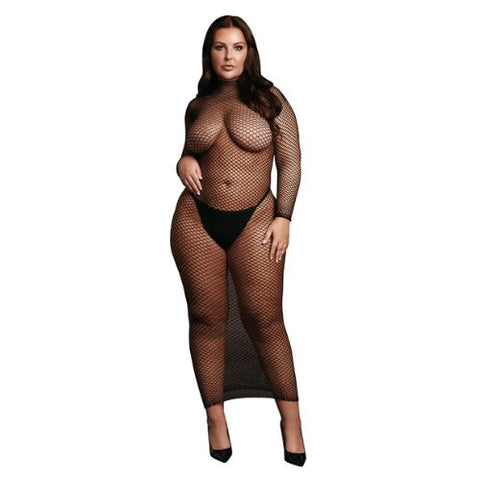 Le Désir Fishnet Long Dress Black from Nice 'n' Naughty