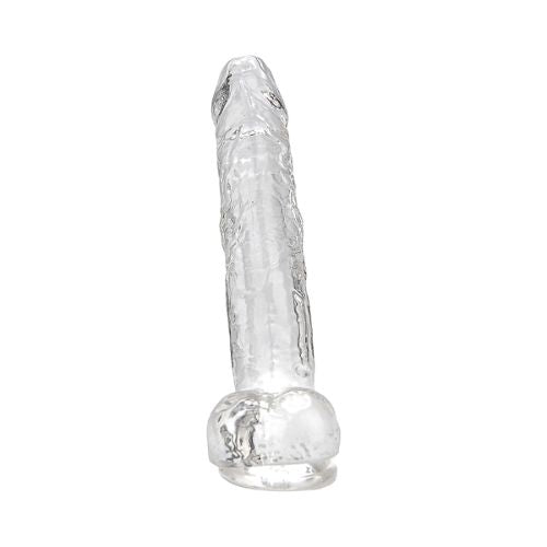 Loving Joy Crystal Dildo with Balls Clear from Nice 'n' Naughty