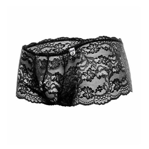 MOB Rose Lace Mini Boy Short Black from Nice 'n' Naughty
