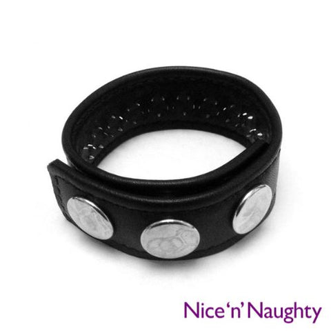 Nice ‘n’ Naughty Triple Snap Pin Prick Cock Strap from Nice 'n' Naughty