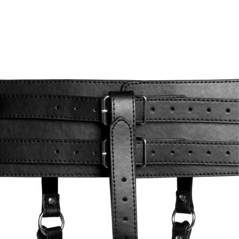 Ouch! Belt w Vibrator Holder Black from Nice 'n' Naughty