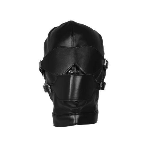 Ouch! Blindfolded Mask w Breathable Ball Gag Black from Nice 'n' Naughty