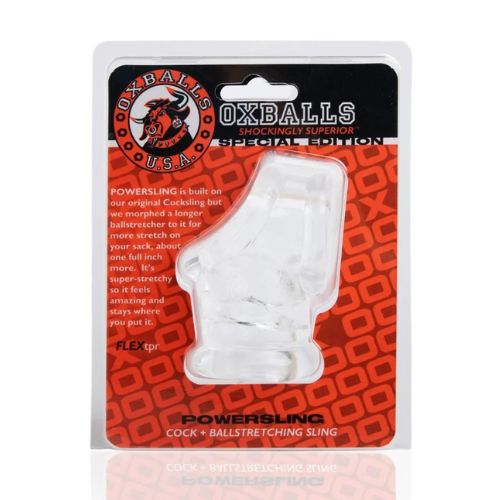 Oxballs Powersling Cocksling Ball Stretcher Clear from Nice 'n' Naughty