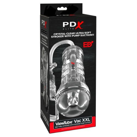 Pipedream Xtreme Elite ViewTube Vac XXL Masturbator Clear with Pump Action from Nice 'n' Naughty