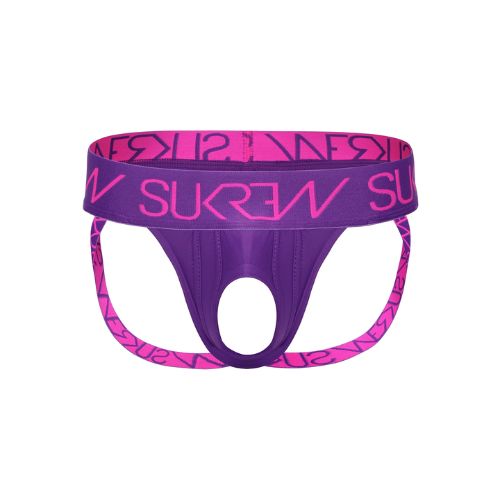 Sukrew Fantasy U-Style Jockstrap Tyrian Purple from Nice 'n' Naughty