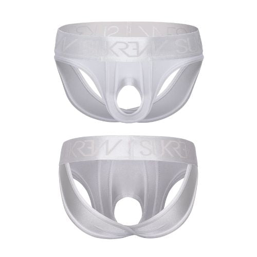 Sukrew Liberty U-Style V Brief White Shimmer from Nice 'n' Naughty