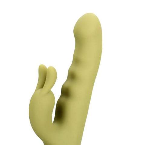 Ultra Soft Silicone Rotating Rabbit Vibrator Spring Sage from Nice 'n' Naughty
