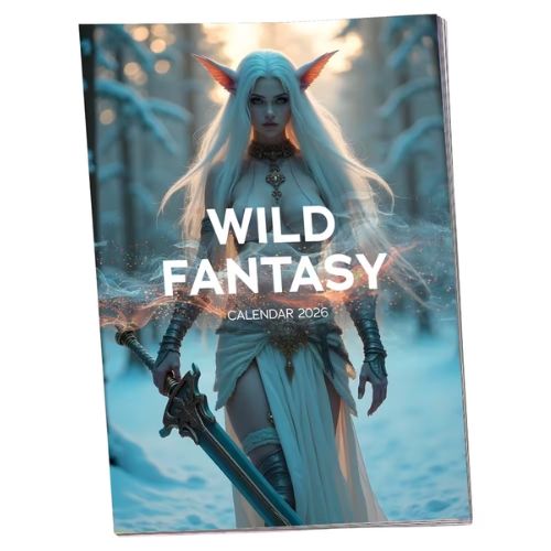 Wild Fantasy 2026 Pin Up Calendar from Nice 'n' Naughty